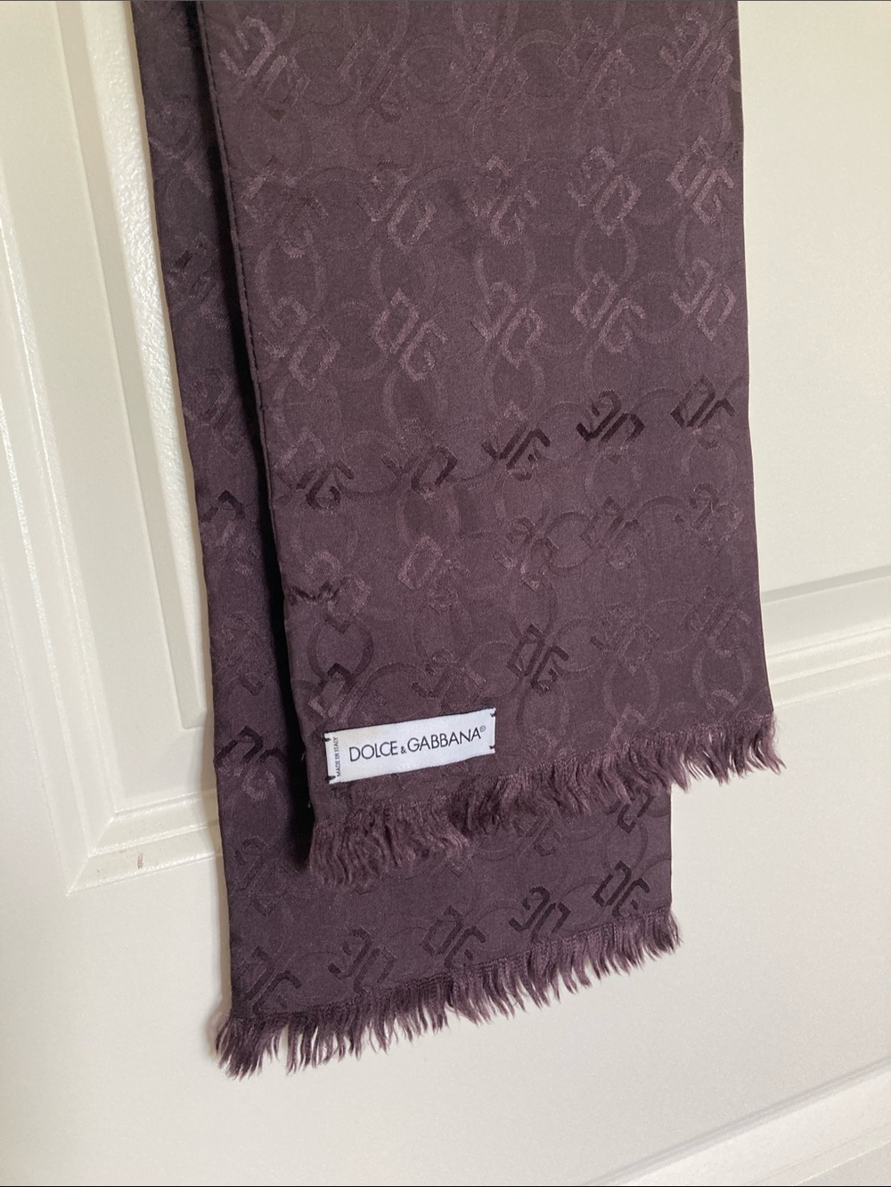 Dolce & Gabbana Men's Monogram Scarf from pure silk
